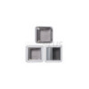 Lanterneau 400x400 mm sans ventilation permanente transparente