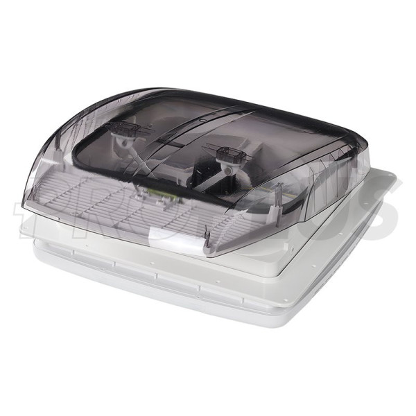 Lanterneau DeLuxe 400x400 mm transparente avec ventilateur