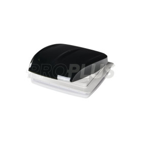 Lanterneau DeLuxe 400x400 mm noir avec ventilateur