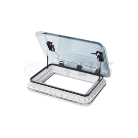 Lanterneau 700x500 mm sans ventilation permanente transparent led