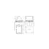 Lanterneau 700x500 mm sans ventilation permanente transparent led