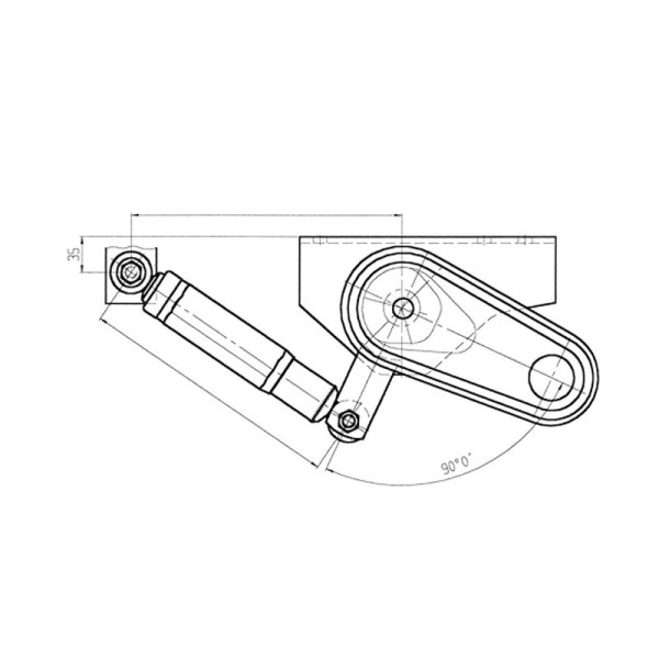 AL-KO Support d'amortisseur 90 x 50 mm - jeu de 2 pièces