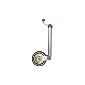AL-KO Roue jockey Premium avec manomètre à bille Ø48 mm bandage caoutchouc 230 x 80 mm 300 kg