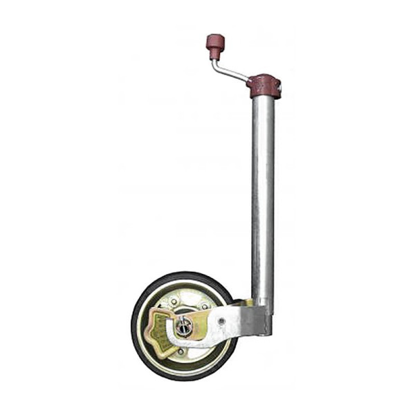 AL-KO Roue jockey Premium avec manomètre à bille Ø48 mm bandage caoutchouc 230 x 80 mm 300 kg