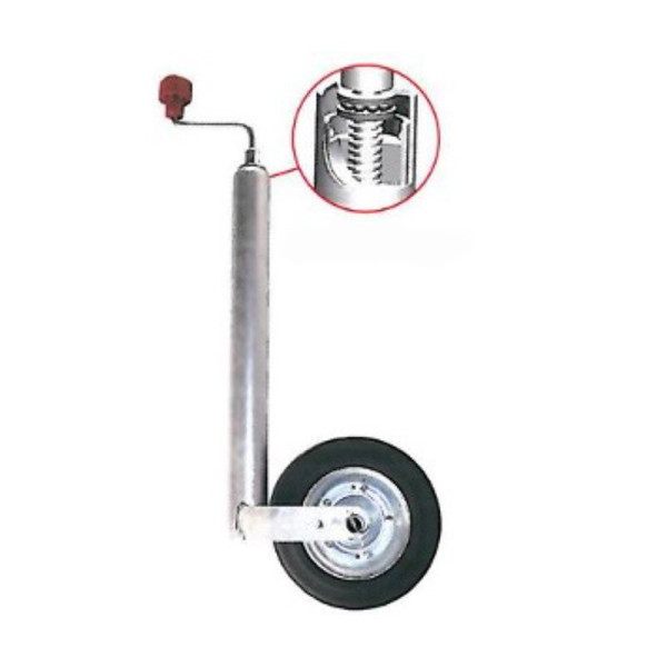 AL-KO Roue jockey Plus Ø48 mm bandage caoutchouc 200 x 50 mm 150 kg