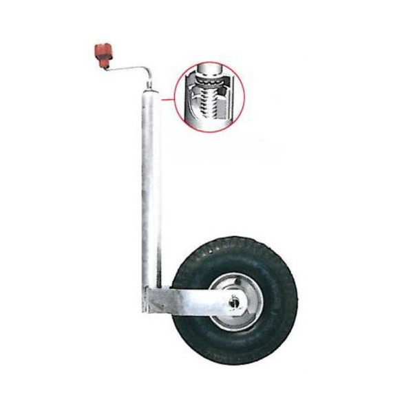 AL-KO Roue jockey Plus Ø48 mm pneu 260 x 85 mm 250 kg