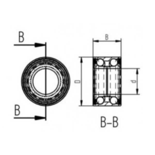 AL-KO Kit roulement compact 1637 frein de roue