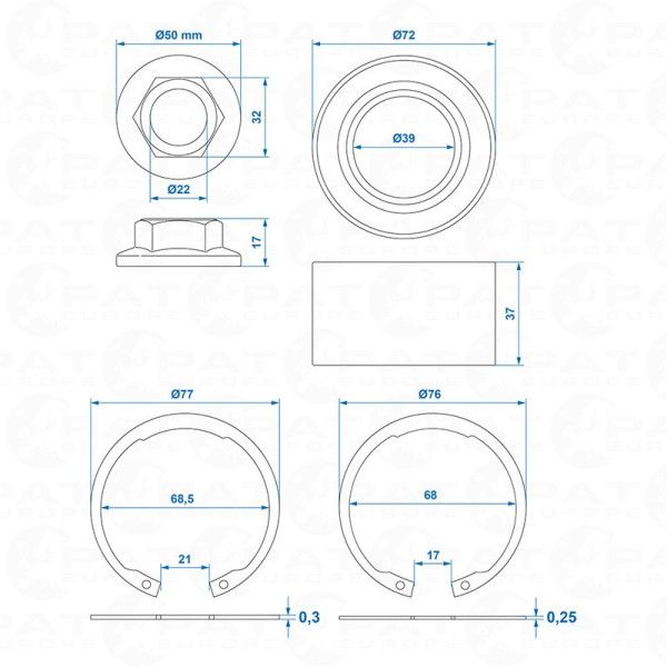 AL-KO Kit roulement compact 2051