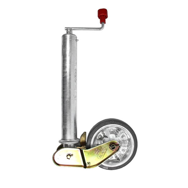 AL-KO Roue jockey pliable automatiquement Ø60 mm bandage caoutchouc 200 x 50 mm 500 kg