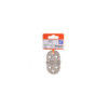 Charnière 71x40 mm, V4A RVS AISI 316, 6 trous