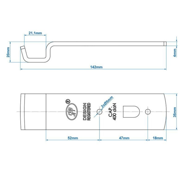 Gache pour fermeture SPP Z-01A