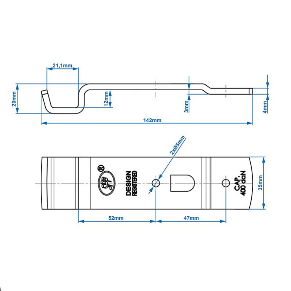 Gache pour fermeture SPP Z-02A