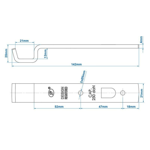 Gache pour fermeture SPP Z-05