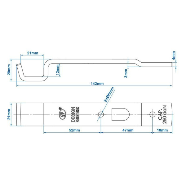Gache pour fermeture SPP Z-05A
