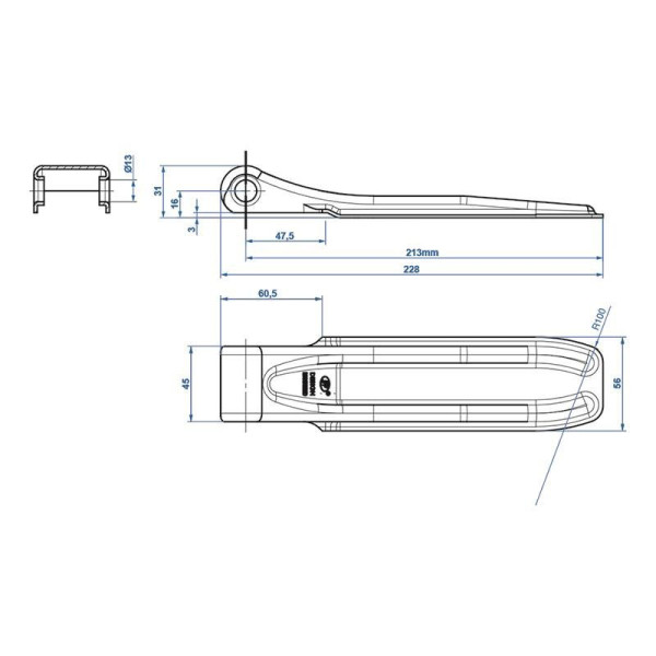 Charnière de ridelle SPP ZW-01.220A